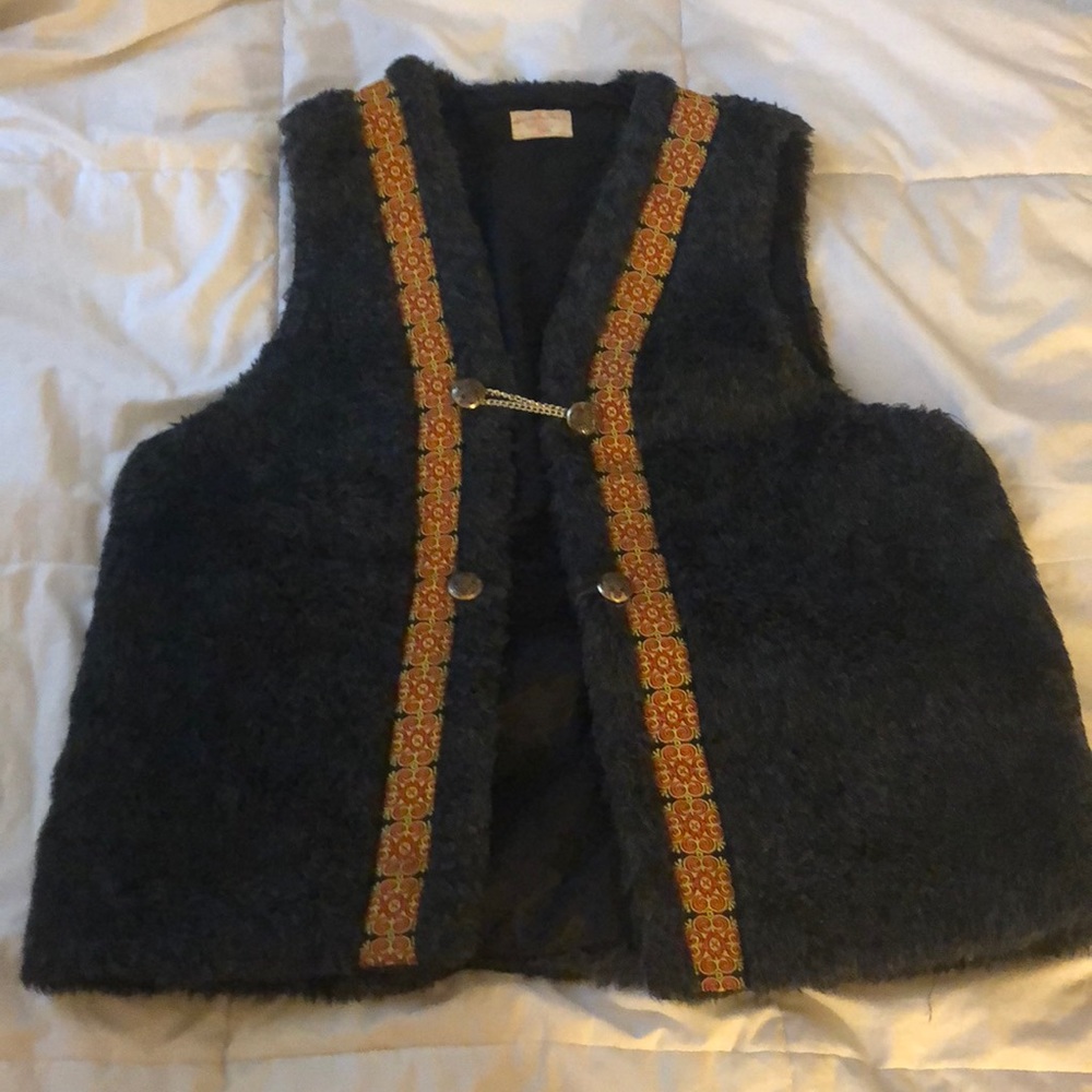 Vintage handmade Sherpa vest